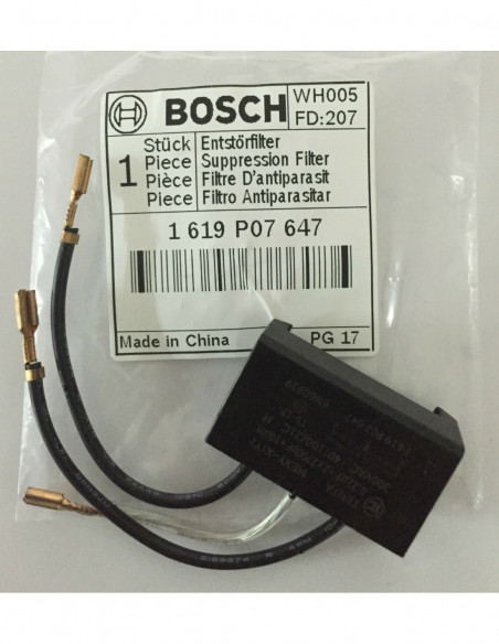 Repuesto original BOSCH 1619P07647 Filtro antiparasitario