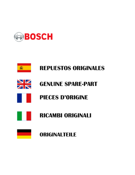 Repuesto original BOSCH 3607031296 Juego de muelles
