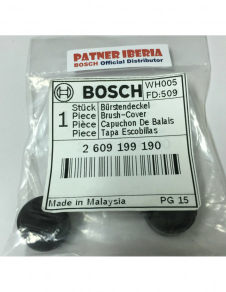 Repuesto original BOSCH 2609199190 Tapa de escobillas