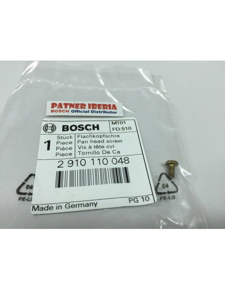 Repuesto original BOSCH 2910110048 Tornillo de cabeza cilíndrica