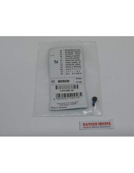 Repuesto original BOSCH 2914555131 Tornillo microencapsulado