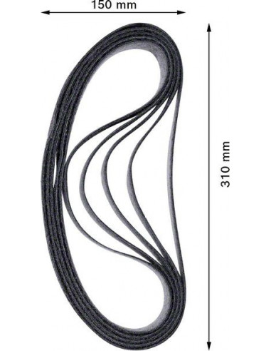 Banda de lija EXPERT N470 para lijadoras de...