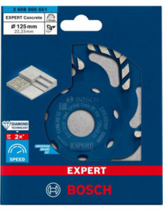BOSCH EXPERT 2608900651 Vaso de desbaste de diamante EXPERT Concrete de 125 x 22,23 x 4,5 mm 2