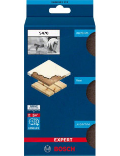 BOSCH EXPERT 2608901174 Taco EXPERT S470 Combi de 69 x 97 x 26 mm, M, F, SF, 3 unidades 2
