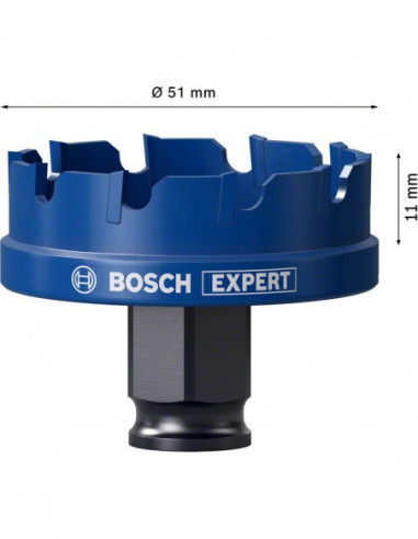 Sierra de corona EXPERT Sheet Metal de 51 x 5 mm