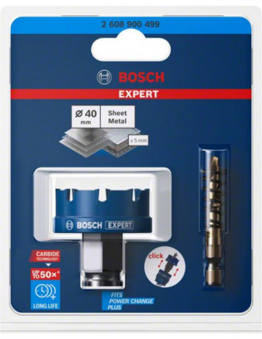 Sierra de corona EXPERT Sheet Metal de 40 x 5 mm