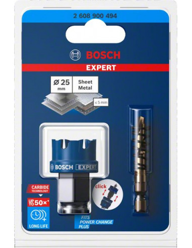 Sierra de corona EXPERT Sheet Metal de 25 x 5 mm