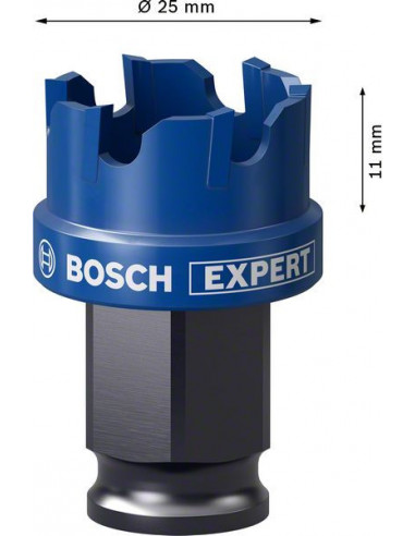 Sierra de corona EXPERT Sheet Metal de 25 x 5 mm