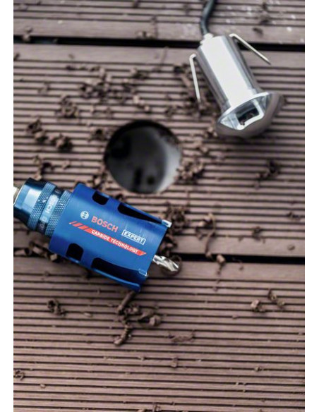 Set de sierra de corona EXPERT Construction Material de 20/22/25/32/35/40/44/51/60/68/76 mm, 15 unidades