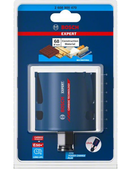 Sierra de corona EXPERT Construction Material de 68 x 60 mm