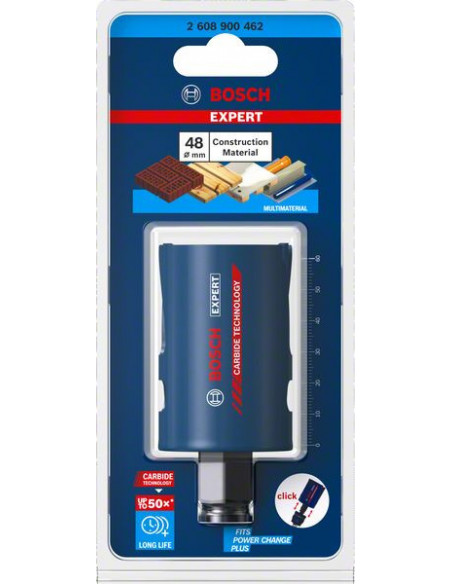 Sierra de corona EXPERT Construction Material de 48 x 60 mm