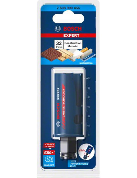 Sierra de corona EXPERT Construction Material de 32 x 60 mm