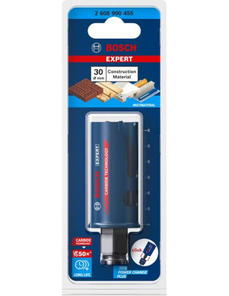 Sierra de corona EXPERT Construction Material de 30 x 60 mm