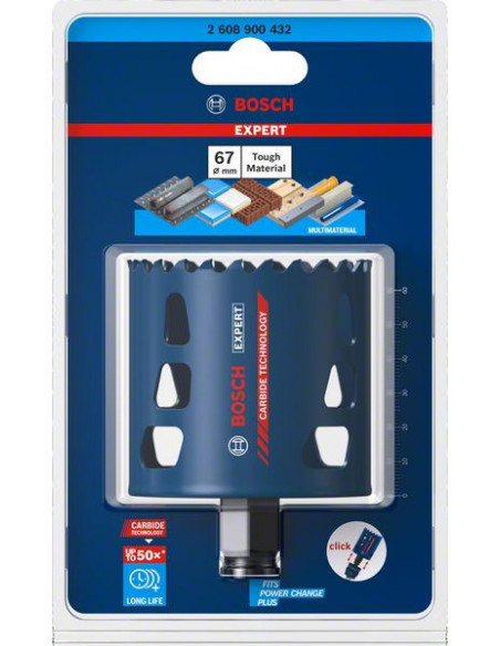 Sierra de corona EXPERT Tough Material de 67 x 60 mm