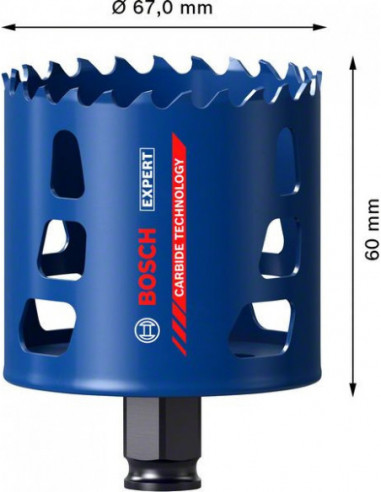 Sierra de corona EXPERT Tough Material de 67 x...