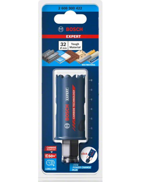 Sierra de corona EXPERT Tough Material de 32 x 60 mm