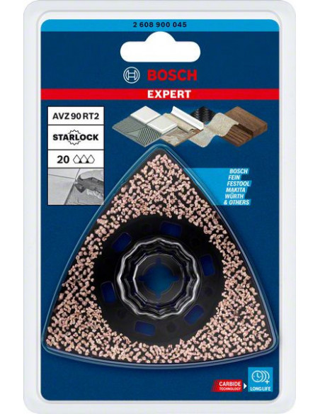 Hoja de multiherramienta EXPERT Sanding Plate AVZ 90 RT2, 90 mm