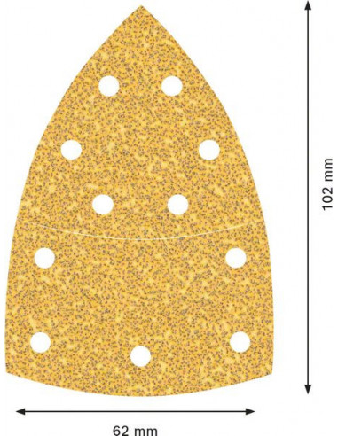 Hoja de lija EXPERT C470 de 102 x 62/93 mm, G...