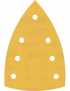BOSCH EXPERT 2608901167 Papel de lija EXPERT C470 con 7 orificios para multilijadoras de 100 x 150 mm, G 400 10 unidades