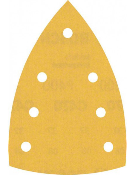 BOSCH EXPERT 2608901167 Papel de lija EXPERT C470 con 7 orificios para multilijadoras de 100 x 150 mm, G 400 10 unidades