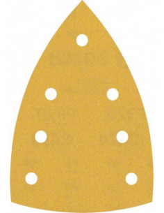 BOSCH EXPERT 2608901166 Papel de lija EXPERT C470 con 7 orificios para multilijadoras de 100 x 150 mm, G 320 10 unidades