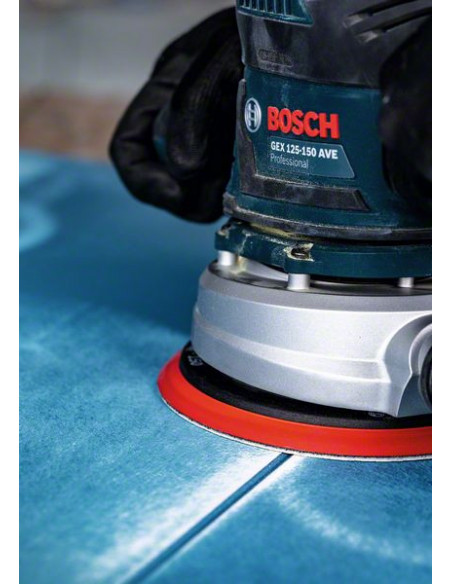 Papel de lija EXPERT C470 multiperforado para lijadoras excéntricas de 125 mm, G 80, 50 unidades