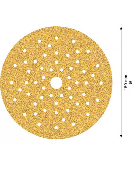 Papel de lija EXPERT C470 multiperforado para lijadoras excéntricas de 150 mm, G 40, 50 unidades