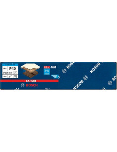 BOSCH EXPERT 2608901146 Papel de lija EXPERT C470 con 19 orificios para lijadoras de cartón-yeso de 225 mm, G 40, 25 unidades 2
