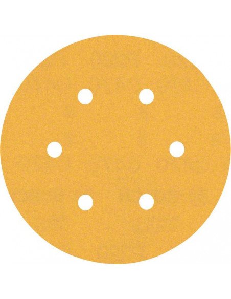 BOSCH EXPERT 2608901123 Papel de lija EXPERT C470 con 6 orificios para lijadoras excéntricas de 150 mm, G 220, 50 unidades