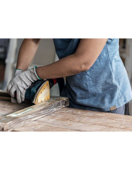 Set de papel de lija EXPERT C470 para lijadoras orbitales de 115 x 140 mm, G 2x40/2x60/2x80/2x120/2x180, 10 unidades