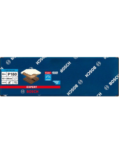 BOSCH EXPERT 2608900940 Papel de lija EXPERT C470 con 8 orificios para lijadoras orbitales 93 x 186 mm, G 180 50 unidades 2
