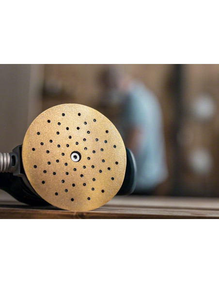 Papel de lija EXPERT C470 con 6 orificios para lijadoras excéntricas de 150 mm, G 60, 50 unidades