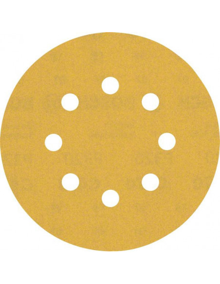 BOSCH EXPERT 2608900915 Papel de lija EXPERT C470 con 8 orificios para lijadoras excéntricas de 125 mm, G 320, 50 unidades