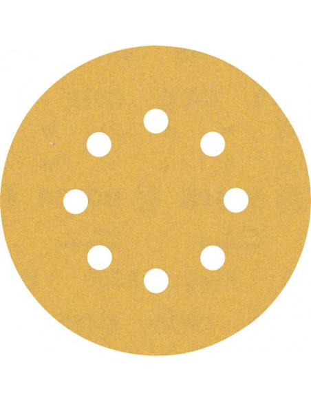 BOSCH EXPERT 2608900913 Papel de lija EXPERT C470 con 8 orificios para lijadoras excéntricas de 125 mm, G 180, 50 unidades