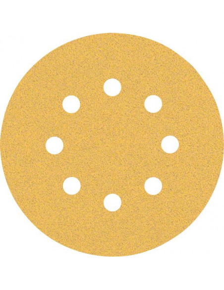 BOSCH EXPERT 2608900910 Papel de lija EXPERT C470 con 8 orificios para lijadoras excéntricas de 125 mm, G 80, 50 unidades