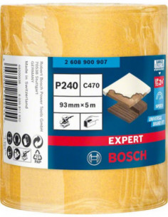 BOSCH EXPERT 2608900907 Rollo de papel de lija EXPERT C470 para lijado manual de 93 mm, 5 m, G 240 2