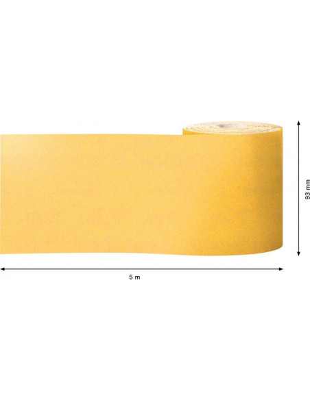 Rollo de papel de lija EXPERT C470 para lijado manual de 93 mm, 5 m, G 240