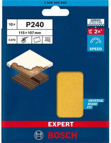 Papel de lija EXPERT C470 con 6 orificios para...