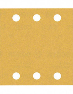 BOSCH EXPERT 2608900894 Papel de lija EXPERT C470 con 6 orificios para lijadoras orbitales 115 x 107 mm, G 180 10 unidades