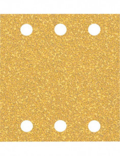 BOSCH EXPERT 2608900890 Papel de lija EXPERT C470 con 6 orificios para lijadoras orbitales 115 x 107 mm, G 40 10 unidades
