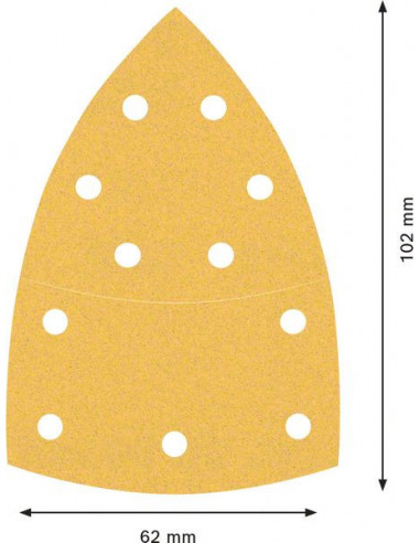 Papel de lija EXPERT C470 con 11 orificios para...