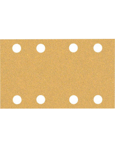 BOSCH EXPERT 2608900878 Papel de lija EXPERT C470 con 8 orificios para lijadoras orbitales 80 x 133 mm, G 60 10 unidades