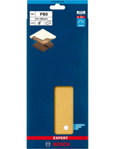 Papel de lija EXPERT C470 con 14 orificios para...