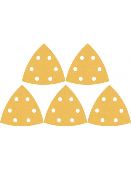 Papel de lija EXPERT C470 para lijadoras delta de 93 mm, G 120, 5 unidades