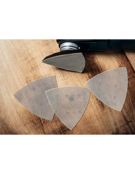 Papel de lija EXPERT C470 para lijadoras delta de 93 mm, G 120, 5 unidades