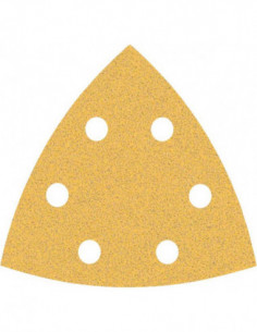 BOSCH EXPERT 2608900825 Papel de lija EXPERT C470 para lijadoras delta de 93 mm, G 80, 5 unidades