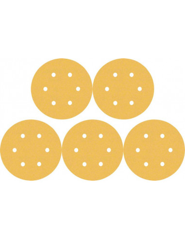 Papel de lija EXPERT C470 con 6 orificios para...
