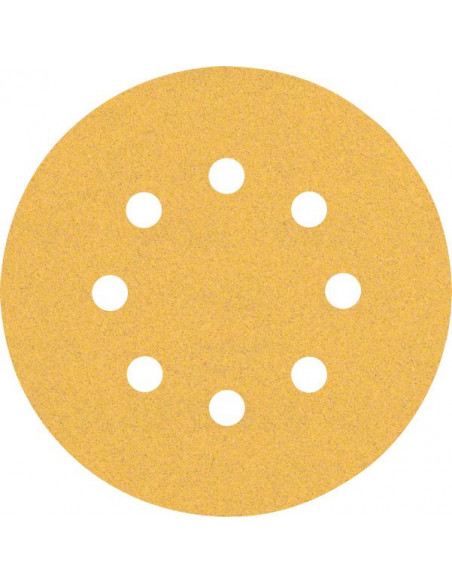 BOSCH EXPERT 2608900806 Papel de lija EXPERT C470 con 8 orificios para lijadoras excéntricas de 125 mm, G 100, 5 unidades