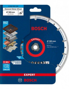 BOSCH EXPERT 2608900535 Disco de corte EXPERT Diamond Metal Wheel de 180 x 22,23 mm 2
