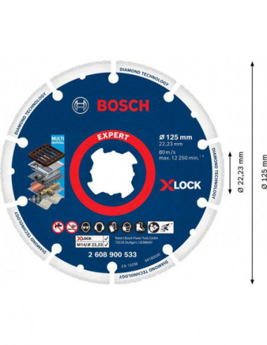 Disco de corte X-LOCK Diamond Metal Wheel (Ø 125)